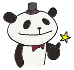 Gentle panda sticker #4733989