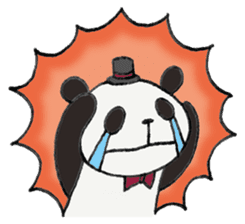 Gentle panda sticker #4733990
