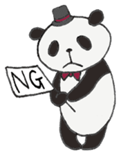 Gentle panda sticker #4733995