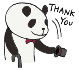 Gentle panda sticker #4734001