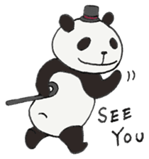 Gentle panda sticker #4734004