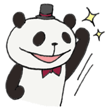 Gentle panda sticker #4734009