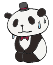 Gentle panda sticker #4734016