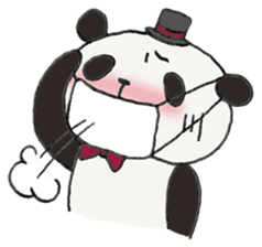 Gentle panda sticker #4734018
