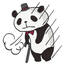 Gentle panda sticker #4734020
