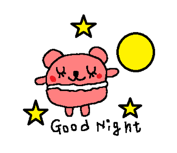 macaroon on the bear sticker #4735507