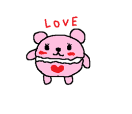 macaroon on the bear sticker #4735510