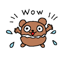 macaroon on the bear sticker #4735512