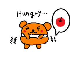 macaroon on the bear sticker #4735518