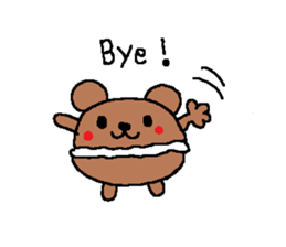 macaroon on the bear sticker #4735524