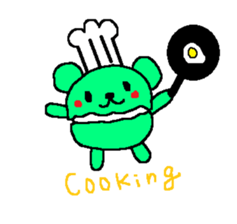 macaroon on the bear sticker #4735541