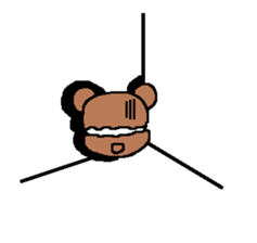 macaroon on the bear sticker #4735542