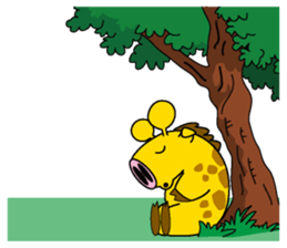 Pig giraffe sticker #4735587