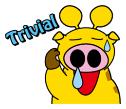 Pig giraffe sticker #4735597