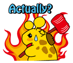 Pig giraffe sticker #4735608