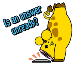 Pig giraffe sticker #4735613