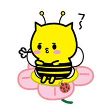 Bee cat Hachinyan sticker #4735826
