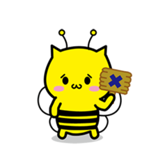 Bee cat Hachinyan sticker #4735837