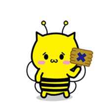 Bee cat Hachinyan sticker #4735837