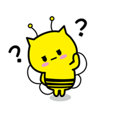 Bee cat Hachinyan sticker #4735843