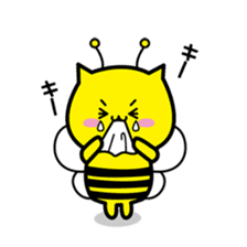 Bee cat Hachinyan sticker #4735850