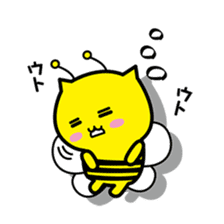 Bee cat Hachinyan sticker #4735851