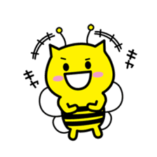 Bee cat Hachinyan sticker #4735854