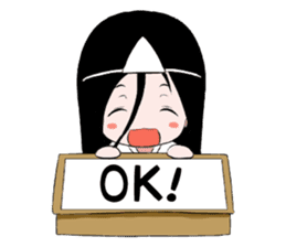 Boxed ghost girl! sticker #4736184