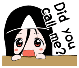 Boxed ghost girl! sticker #4736186