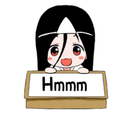 Boxed ghost girl! sticker #4736188