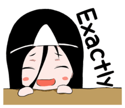 Boxed ghost girl! sticker #4736190