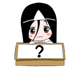 Boxed ghost girl! sticker #4736192