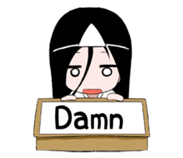 Boxed ghost girl! sticker #4736196