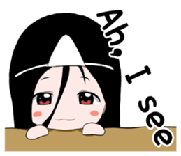 Boxed ghost girl! sticker #4736198