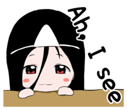 Boxed ghost girl! sticker #4736198