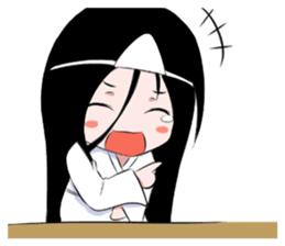 Boxed ghost girl! sticker #4736199