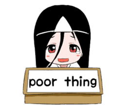 Boxed ghost girl! sticker #4736200