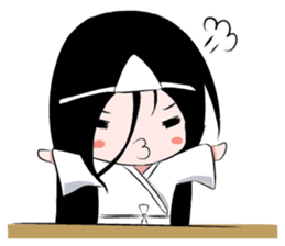 Boxed ghost girl! sticker #4736203