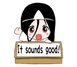 Boxed ghost girl! sticker #4736208