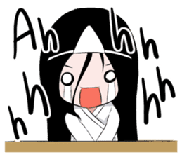 Boxed ghost girl! sticker #4736211