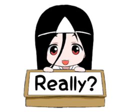 Boxed ghost girl! sticker #4736216