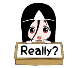 Boxed ghost girl! sticker #4736216