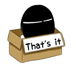 Boxed ghost girl! sticker #4736217