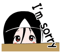 Boxed ghost girl! sticker #4736218