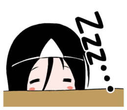 Boxed ghost girl! sticker #4736222