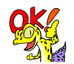 Leopard gecko! sticker #4736304