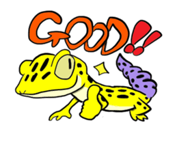 Leopard gecko! sticker #4736306