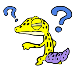 Leopard gecko! sticker #4736307