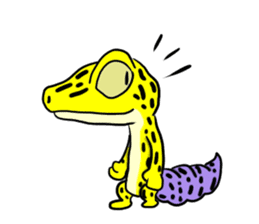 Leopard gecko! sticker #4736308