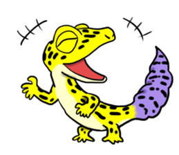 Leopard gecko! sticker #4736309